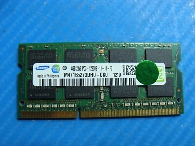 HP  m6-1002xx Samsung 4GB 2Rx8 PC3-12800S SO-DIMM Memory RAM M471B5273DH0-CK0 - Image 1 of 2