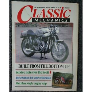 Classic Mechanics Magazine December/January 1989 No. 28 - Matchless single engin