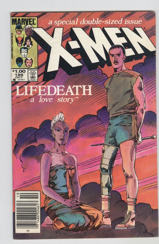 X-Men #186 October 1984 VG Barry Smith “LifeDeath” - Image 1 of 1