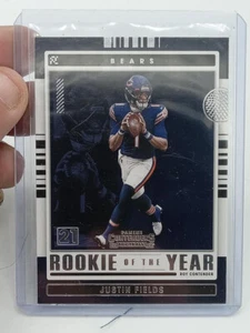 2021 Panini Contenders Rookie of the Year Justin Fields #ROY-JFI RC Rookie Card - Picture 1 of 2