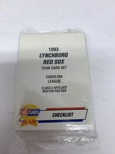 1993 LYNCHBURG RED SOX MINOR LEAGUE TEAM SET FLEER PROCARDS FACTORY SEALED NICE - Picture 1 of 3