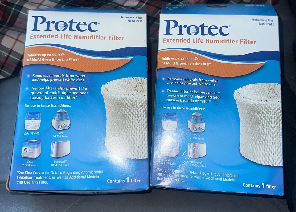 2-PACK PROTEC  (KAZ) EXTENDED LIFE HUMIDIFIER FILTER WF2 FOR VIVKS HONEYWELL - Image 1 of 2