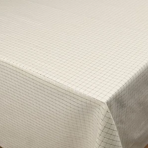 Now Designs 'Tinsel' Ivory Silver 100% Cotton Tablecloth 54 x 72 * Lovely & NEW - Picture 1 of 3