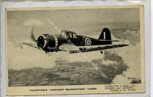 (Gb9688-477) Valentines, Aircraft Recognition, P & P Miles Master II c1938 VG+ - Picture 1 of 2