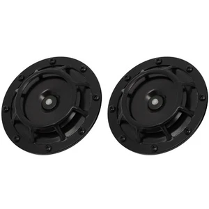 12V 115db 125 mm Black Grill-Mount Car Horns Universal For Car 4WD Truck Yacht - Picture 1 of 12