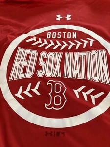 MENS MLB Under Armour Boston Red Sox Nation Intensity T shirt 5XL RED NWT - Picture 1 of 4