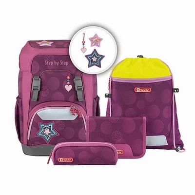 Schulranzen Jungen Step by Step GIANT Glamour Star 5-teiliges Set - Bild 1 von 3