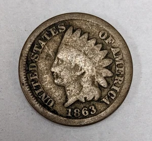 1863 Indian Head One Cent - Bild 1 von 3