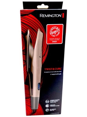 Remington Champagne Pro 1" Multi-Styler with Twist & Curl Tech Hair Straightener - Image 1 of 4