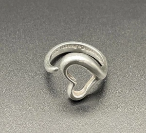 Tiffany Sterling Silver Peretti Open Heart Ring Ring Size 5 - Picture 1 of 9