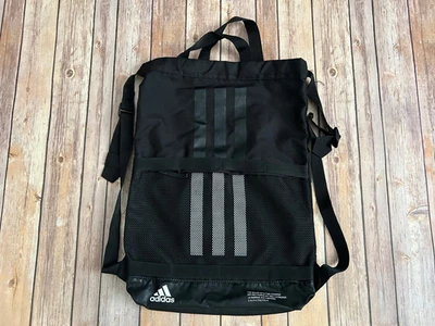 Mochila Adidas Negra Gimnasio Atlética Negra Bolsa de Deportes Foto 1 de 4