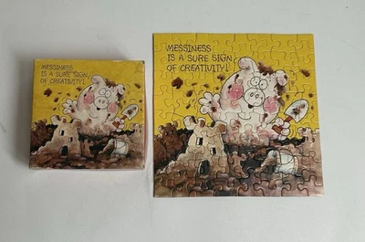 1981 Springbok Mini Jigsaw Puzzle - Snortles Piggy - 70+ Pieces - Image 1 of 4