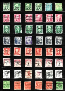 Collection NH Precancels Smaller Towns 1-11 Cent Prominent Americans etc US 3-22 - Picture 1 of 4
