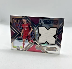 2017-18 Panini Select X FACTOR MEMORABILIA Christian Pulisic 2nd Year USA Rookie - Picture 1 of 2