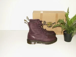Dr. Martens 1460 PASCAL virginia botas de cuero suave Reino Unido 6 UE 39 US 8 (D1398) - Imagen 1 de 10