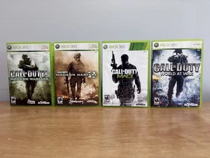 Lotto giochi Call of Duty Modern Warfare 1 2 3 e World At War Xbox 360. CIB e testato - Foto 1 di 5