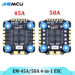 JHEMCU EM 45A/50A 4 en 1 sin escobillas ESC 2-6S Lipo 20x20 mm/M4 para RC FPV - Imagen 1 de 17