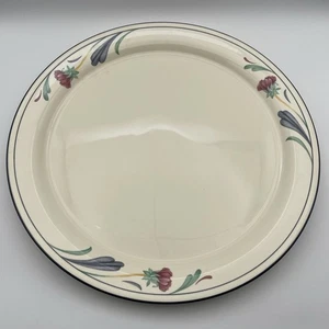 Lenox Poppies On Blue Chinastone 12.5” Round Chop Plate Serving Platter EUC - Picture 1 of 8
