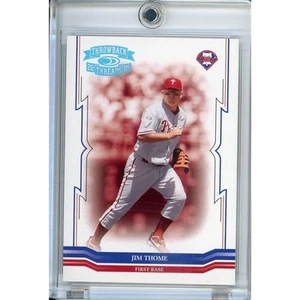 Jim Thome 2005 Donruss MLB Baseball Throwback Threads #177 09/10 Trading Card - Picture 1 of 2
