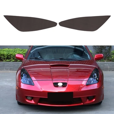 Película de oscurecimiento de cubierta de tinte de faros ahumados precortados para Toyota Celica 1999-2005 Foto 1 de 4