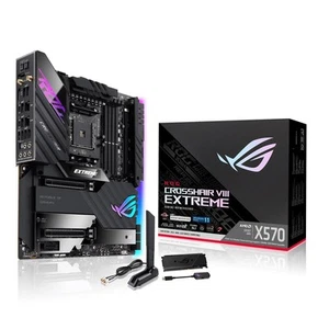 ASUS ROG CROSSHAIR VIII EXTREME AMD X570 Gaming-Mainboard EATX PCIe 4.0 WiFi 6Ef - Bild 1 von 10