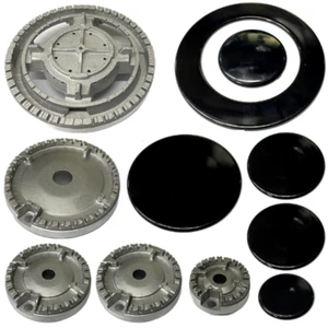 Kit 5 bruciatori + piattelli spartifiamma cucina a gas Ariston Hotpoint - Foto 1 di 5