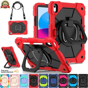 Rotating Stand Case Cover For iPad 6th 7th 8th 9th 10th Gen A16 Model Shockproof - Picture 1 of 66