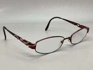 Bulova Tacoma Eyeglasses Frame Women's Burgundy Rectangular Full Rim 52-17-135 - Picture 1 of 10