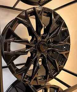 Neu Dodge Ram SRT D804 Style 20 Zoll Felgen 9j 6x139,7 ET19 Alufelgen 4x Schwarz - Picture 1 of 10