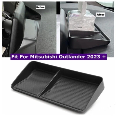 Bandeja de caja de almacenamiento de tablero central de accesorios para Mitsubishi Outlander 2023 2024 Foto 1 de 4