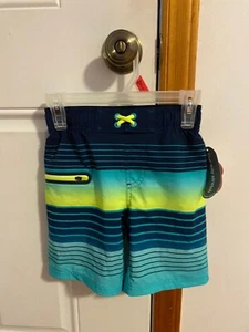 BRAND NEW BOYS SIZE X-SMALL 4-5 WONDER NATION 4 WAY STRETCH SWIM TRUNKS - Picture 1 of 7