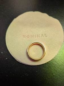 Anillo musulmán de oro de 18k con dificultades para mujer talla 7 joyería nominal - Imagen 1 de 3