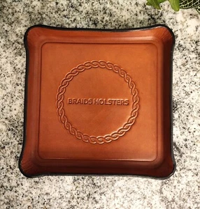 Bandeja valet de cuero personalizada, elige entre 3 colores e inserta tu apellido - Imagen 1 de 4