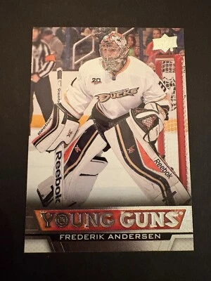 2013-14 Upper Deck Frederik Andersen Young Guns Card #462 - Image 1 of 2