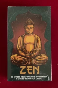 ZEN - 50 Stress Relief Positive Affirmation & Guided Meditation Cards - Picture 1 of 1