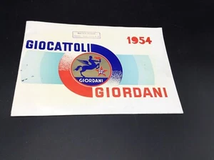 GIOCATTOLI GIORDANI CATALOGO 1954 COMPLETO BICI MACCHININE A PEDALI CARROZZINE - Picture 1 of 6