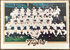 1978 Topps Detroit Tigers Team Card, Back Checklist Unmarked # 404