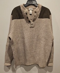 Vintage LL Bean Commando Wool  Sweater Brown Men's Size XL - Picture 1 of 7