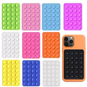 Silicone Adhesive Sticky Suction Pad For Mobile Phone Suction Cup Glass Desktop - Picture 1 of 31