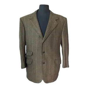 HARRISON JAMES Vintage Luxury 100% CASHMERE BLAZER JACKET SIZE 56R Made in Italy - Picture 1 of 8