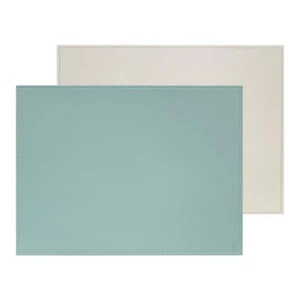 Platzset Platzdeckchen Tischset rechteckig 40x30cm mint / grau DUO Freeform - Imagen 1 de 1