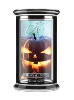 Vela Kringle - Edición Limitada 22oz Halloween Tarro Negro 2 Mechas Velas Foto 1 de 2