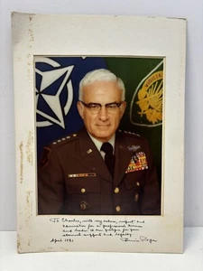 US Army 4 Star General Bernard Rogers DSC WW2 Korea Vietnam Vet Signed Photo - Picture 1 of 15