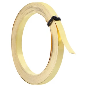 19.7" Brass Square Wire 6mm Wide Bendable Beading Wire 30 Gauge Flat Bezel Wire - Picture 1 of 5