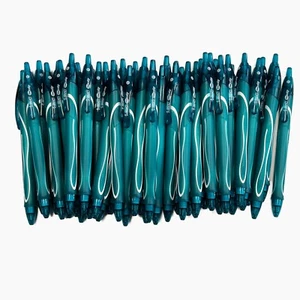 45 BIC Gelocity Quick Dry Gel Pens 0.7mm Point Pen TENDER TEAL NEW LOT OF 45 - Picture 1 of 3