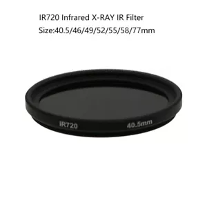 40.5/46/49/52/55/58/77mm InfraRed Filter IR720 Infrared X-RAY IR Filter for DSLR - Picture 1 of 67