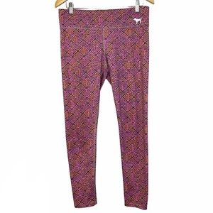 Pink by Victoria’s Secret Medium Ultimate Yoga Aztec Leggings Pink - Picture 1 of 8
