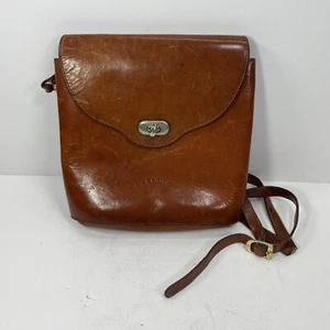 Vintage Bally Umhängetasche braun Leder Italy selten *braucht Riemen* - Bild 1 von 13