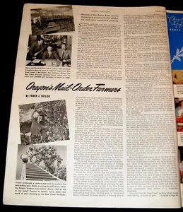 HARRY AND DAVID HOLMES 1941 MAIL-ORDER CHRISTMAS BASKET ROGUE RIVER PICTORIAL - Picture 1 of 1