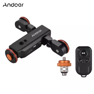 Andoer Wireless Video Camera Dolly 3-Speed Motorized Electric Track Slider Dolly - Picture 1 of 12